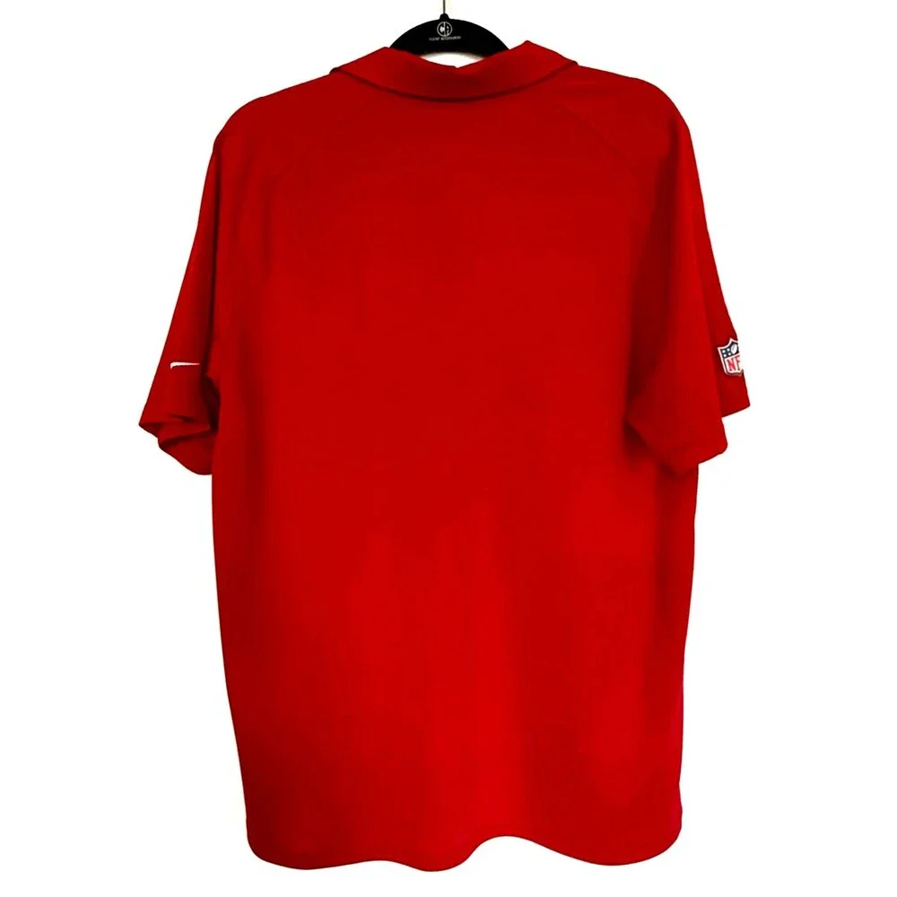 Nike Dri-FIT Tampa Bay Buccaneers Polo Shirt Mens Med Red NFL On Field Apparel